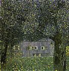 Gustav Klimt Farmhouse in Upper Austria painting